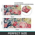 thumbnail image 7 of Pioneer Flower Floral Print Pattern Kitchen Rugs Sets Of 2,Anti Fatigue Kitchen Mat Rugs Non Slip Washable,Decorative Kitchen Floor Mats for Kitchen,Sink,Laundry,17"x30"+17"x47", 7 of 7