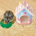 thumbnail image 3 of Hamster Hideaway Cute Ceramic HidingNests ChinchillaHut Pet Cage Accessories Gerbil Houses and Hideouts Small Animal, 3 of 7