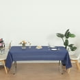 thumbnail image 6 of (12-pack) Heavy Duty Plastic Table Covers Tablecloth (Reusable) (Rectangular 54" X 108", Navy Blue), 6 of 6