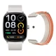 thumbnail image 1 of Haylou Rs5 Smartwatch 2.01 Pantalla Amoled Hd Llamada Bluetooth Asistente De Voz Reloj Inteligente Deportivo Con Función De Sos Resistente Al Agua Y Con Dos Correas, Ls19, Plateado, 1 of 8
