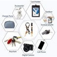 thumbnail image 2 of LCXmlly Wristlet Lanyard Phone Lanyard with Key Ring Strong Load Bearing Multipurpose Badge Holder Hanging Rope, 2 of 6