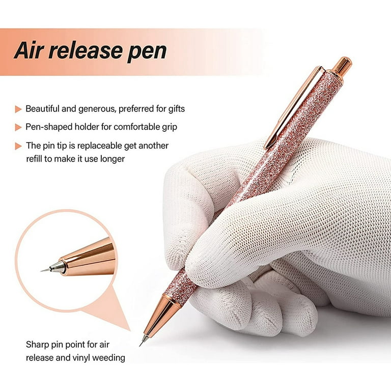 2 Pcs Glitter Weeding Pen Fine Point Pin Pen Weeding Tool for Vinyl 