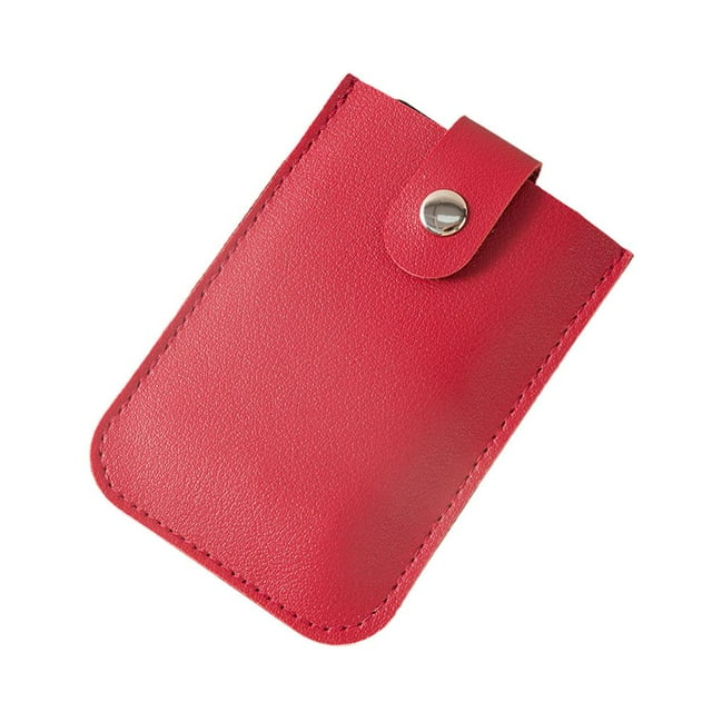 Pull-out Card Wallet, Business Card Holder, PU Leather, Large Capacity, Anti-degaussing Design, ID & Credit Card Organizer