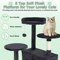 thumbnail image 2 of 70" Cat Tree Cat Condo Cat Trees and Towers Multi-Level Activity Center Cat Playhouse with Sisal Scratching Posts & Perch for Kittens, Easy to Assemble, Light Gray, 2 of 8
