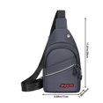 thumbnail image 3 of Fiudx Ofertas de la semana Bolso de pecho para hombre, bandolera de moda para hombre y mujer, bolso de hombro funcional para viento, nuevo bolso informal de negocios deportivo para ocio, 3 of 6