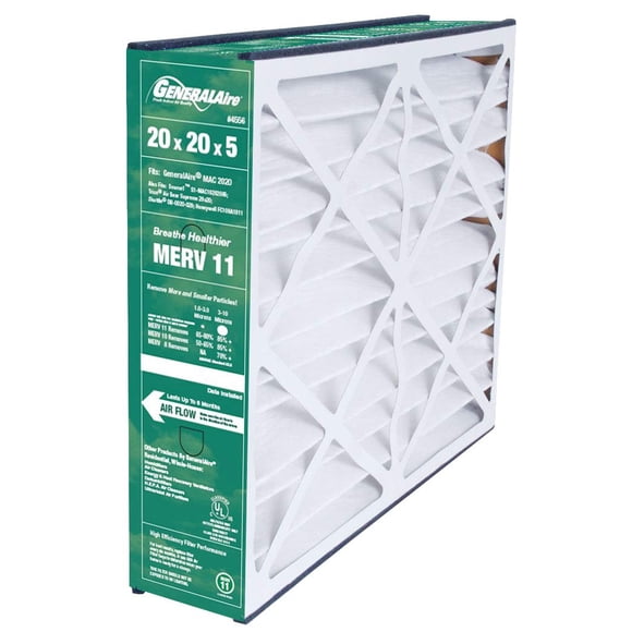 GeneralAire ReservePro # 4556 Filtro de aire de 20" x 20" x 5" MERV 11-6FM2020 (paquete de 1)