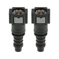thumbnail image 1 of Conectores rápidos de línea de combustible de 5/16" ID para conector macho SAE de 5/16" - Conectores de sellado de plástico negro y gris, 2 piezas, 1 of 6