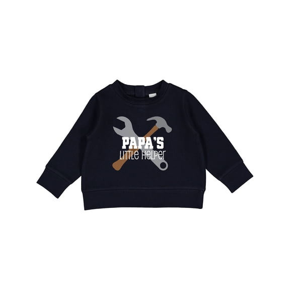 Inktastic Papa Little Helper Baby Sweatshirt