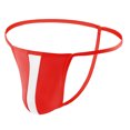 thumbnail image 1 of Aayomet Bikini pour Hommes Caleçons Courts g String Caleçons Courts Poche avant sous-Vêtements (Rouge, Taille Unique), 1 of 3