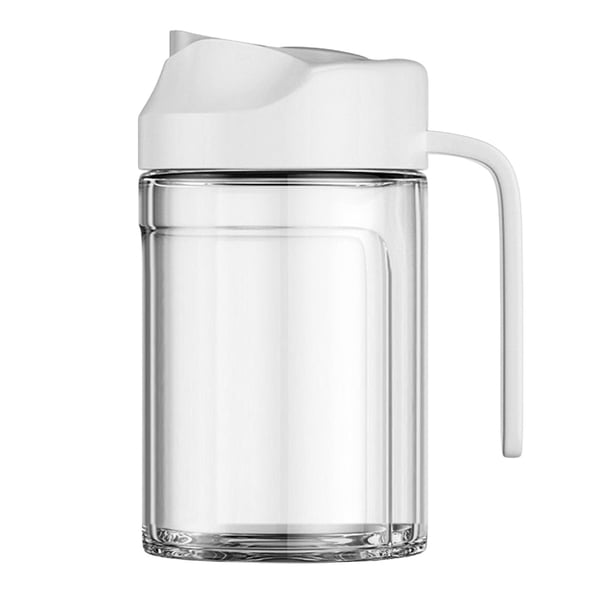 Botella de vidrio Sunnimix dispensadora de aceite de oliva y vinagre S blanco