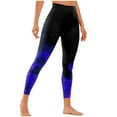 thumbnail image 6 of Juslio Pants for Women Sweat Running Print Elastic Yoga High Waisted Blue Womens Leggings, 6 of 6
