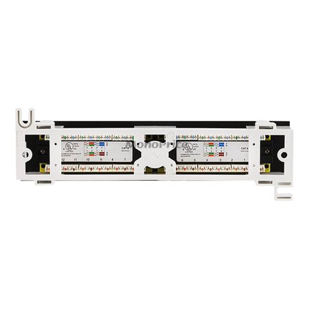 UPC: 0844660073048 | Monoprice 12-Port Vertical Cat6 Mini Patch Panel 110 Type