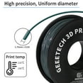 thumbnail image 3 of Geeetech 5pcs TPU Filament 1.75mm Flexible Soft 3D Printer Consumables silver, 5kg Spool (11 lbs.), Dimensional Accuracy +/- 0.03 mm, 3 of 7