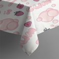thumbnail image 3 of Red Strawberry Plants Gum White Pattern Rectangle Tablecloth 60"x84",Waterproof Polyester Rectangle Table Cloth, Wipeable Spillproof Polyester Tablecloth for Dining, Camping, Indoor and Outdoor, 3 of 5