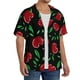 thumbnail image 2 of Fotbe Cherry Camisa Estampada de Manga Corta para Hombre, Casual de Verano, Estilo Playero, Sin Arrugas-Large, 2 of 5