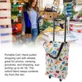 thumbnail image 3 of Carrito de Compras Conedas Plegibles, Gran Capacidad de Almacenamiento, Carrito de Supermercado Tirado A Mano Para Picnics, Camping, Compras, 3 of 7