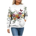 thumbnail image 6 of Frostluinai Graphic Sweatshirts for Women Crewneck Long Sleeve Floral Print Shirts Loose Fit Casual Y2K Pullover Tops S-3XL, 6 of 7