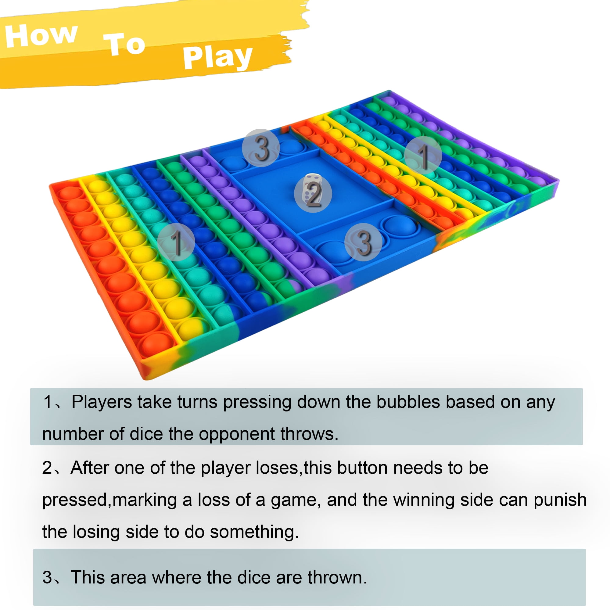 Buy ZIMFANQI Pop It Fidget Toy Jumbo Big Pop Its Game Board Giant