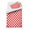 thumbnail image 2 of White Red Checkered Duvet Cover and Pillowcase Set for Single Bedding, Bedroom Accessories for Kids Teens, 2 of 5