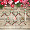 thumbnail image 3 of Palillos navideños de madera TICIAGA, 14 unidades, decoración de caramelos rojos y verdes, 3 of 5