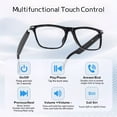 thumbnail image 6 of Photochromic smart AI Wireless Audio Glasses with Built-In Microphone & Real-Time Voice Translation, Compatible with 160+ Languages, Hands-Free Calling & Music Playback smart Glasses, 6 of 14