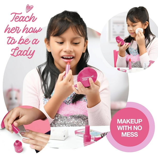 Star Princess Pink Play Purse with Accessories for Girls Ages 3-12