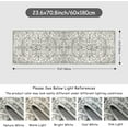 thumbnail image 4 of Wonnitar 2'x6' Washable Kitchen Runner Rug,Hallway Entryway Runner Rug, Oriental Medallion Distressed Non-Slip Mat, Bohemian Low-Pile Floor Carpet Runner for Bathroom Laundry Bedside, 4 of 7