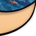 thumbnail image 3 of 36.2 Inch Round Floor Mat Ocean Surface Carpet Decor Rug for Living Room Bedroom, 3 of 6
