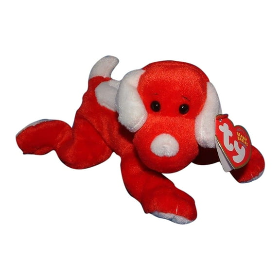 TY Beanie Baby - SUGAR-PIE the Valentines Dog (7" Plush) (BONUS ONE RANDOM TY ERASER)