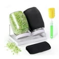 thumbnail image 4 of lanema Mason Jar Sprouting Set with Drip Tray&Light Blocking Cover for Healthy Seedling, 4 of 8