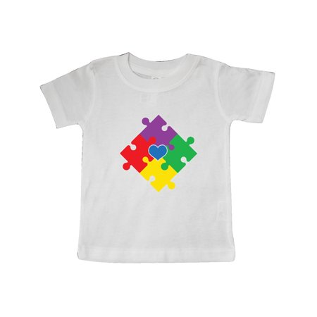 

Inktastic Autism Awareness Month Puzzle Gift Baby Boy or Baby Girl T-Shirt