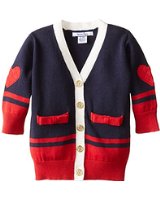 infant red cardigan sweater