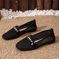 thumbnail image 5 of SuTry Women's Flat Shoes Mesh Slip On Square Toe Breathable Lightweight Comfortable Casual Walking Office Daily Wear(37), 5 of 9