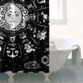 thumbnail image 4 of Gothic Shower Curtain Set - Dark Celestial Moon & Star Print, Mystical Cosmic Bath Decor, Waterproof Polyester 72"Wx72"L, Goth Aesthetic Gift, 4 of 5