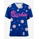 thumbnail image 5 of Uniforme de enfermería para mujer, top estampado de princesa Barbie, accesorios, uniforme de médico, uniforme de hospital, enfermera, salón de belleza, top esmerilado, 5 of 5