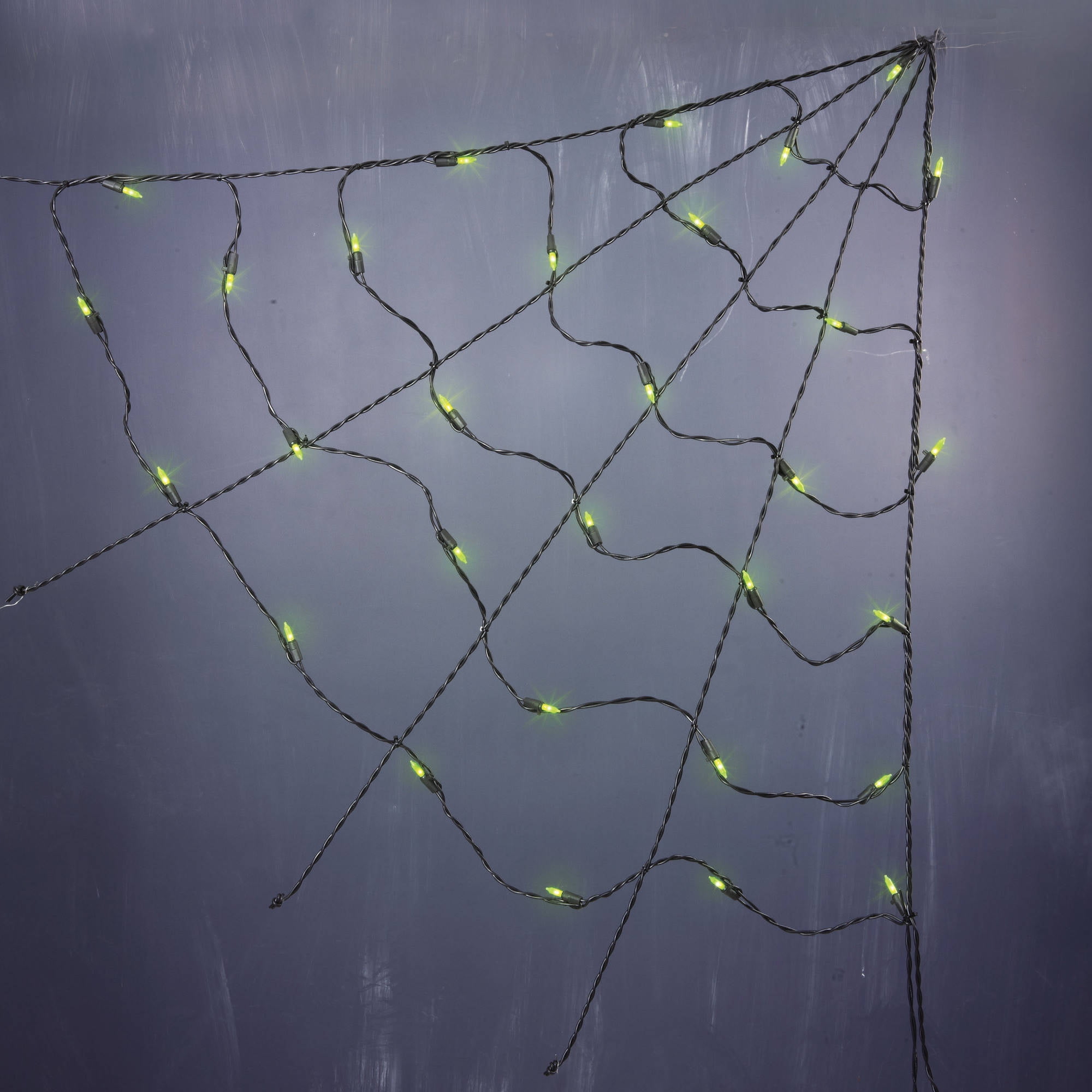 Halloween 3' UL Corner Spider Web Lights, Green, 3'  Walmart.com