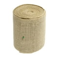 thumbnail image 3 of Uxcell 10 Yards Natural Burlap Ribbon 4.7 inch Jute Burlap Wired Ribbon Rustic Ribbon, 3 of 5