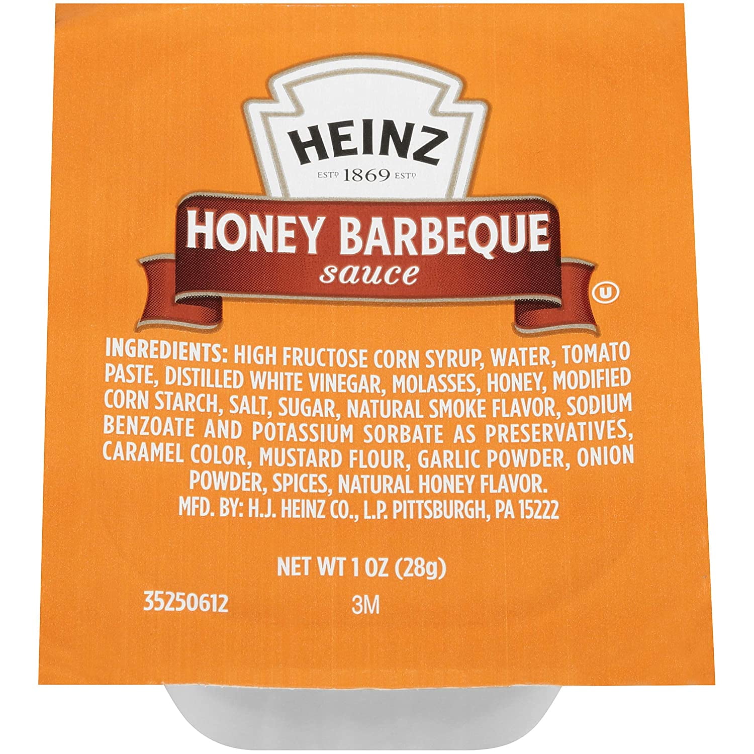 Heinz Honey Barbeque Sauce, 1 Ounce (Pack of 100)