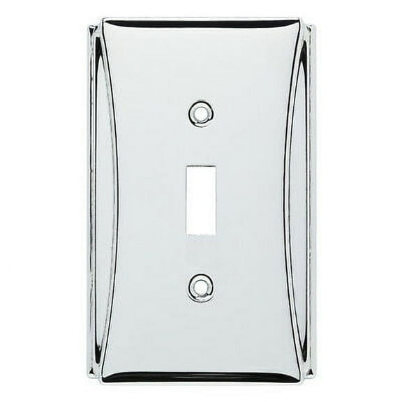 Brainerd W35390-PC Upton Polished Chrome Single GFCI Outlet Cover Plate