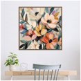 thumbnail image 2 of Kate and Laurel Sylvie Garden Bloom Abstract Bouquet II Framed Canvas Wall Art by The Creative Bunch Studio 30 x 30 Beaded Gold, Bohemian Boho, Flowers, Nature Art for Wall Decor, Living Room, Bedroom, 2 of 8