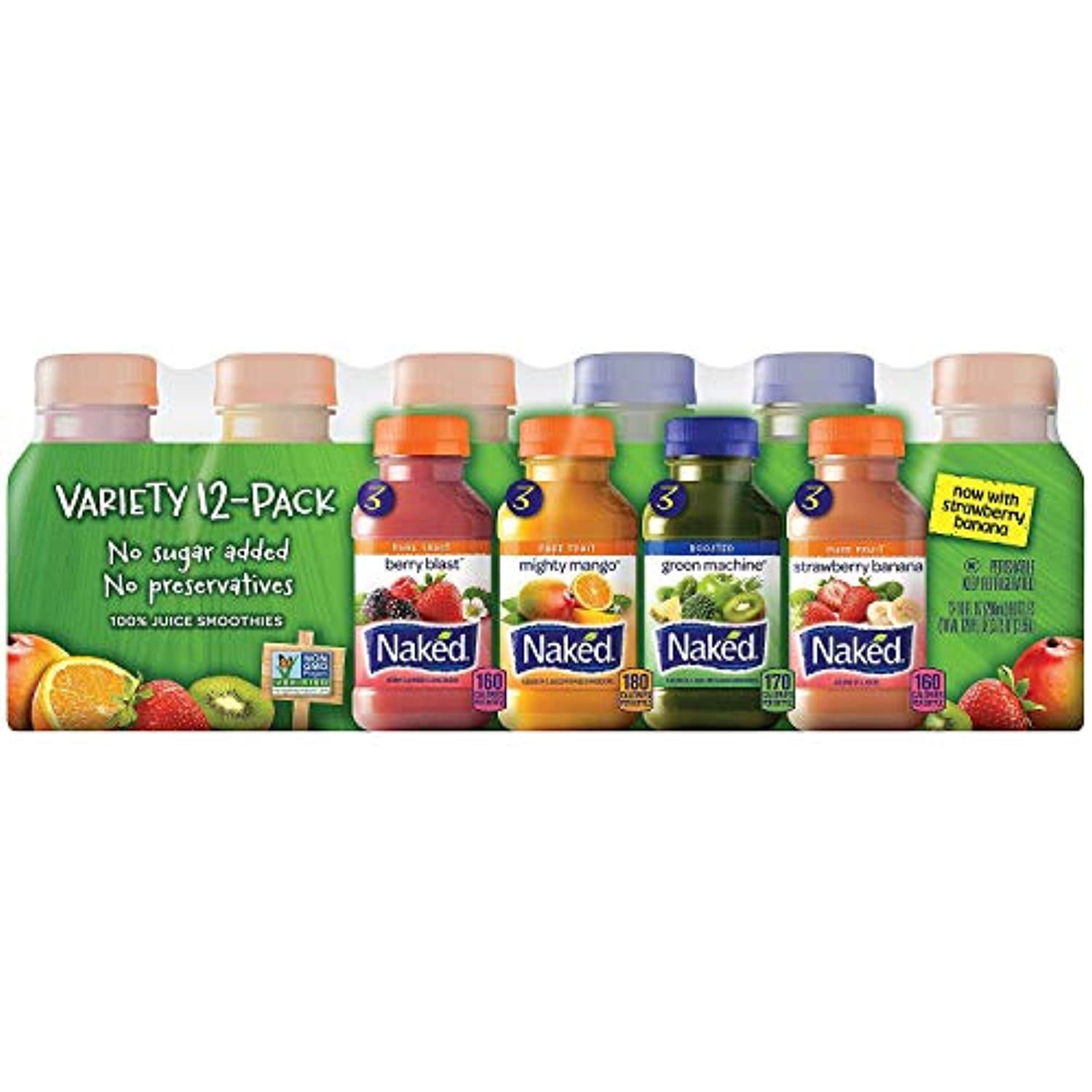 Naked Juice Variety Pack (10 oz., 12 ct.) (pack of 2 