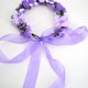 thumbnail image 2 of Corona de flores con pulsera estilo boho para boda festival--Purple BANYUO Electrónica, 2 of 4