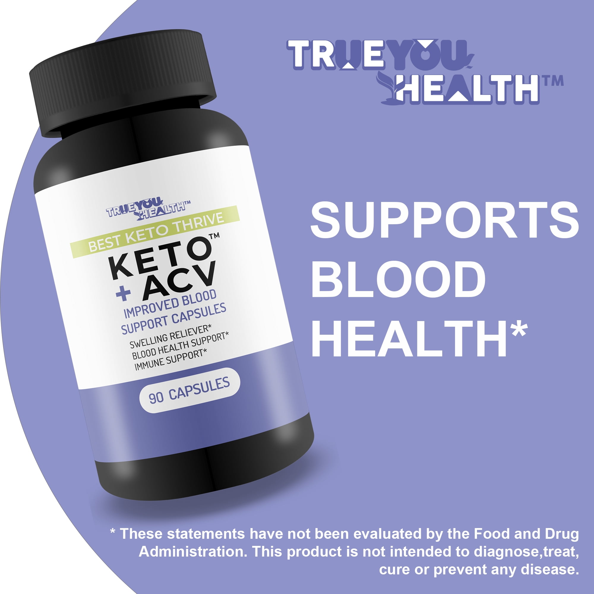 Best Keto Thrive Keto + Acv Improved Blood Support Capsules - Our Best Keto Friendly Blood Balance & Blood Flow Supplement for Blood Health, Sugar Health, Immune Support, & Healthy Swelling Response