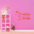 thumbnail image 3 of You Are Amazing Just Way You Are Cute dancing Cartoon Tiger Colorful Wall Design Wall Art Sticker Designs Vinyl Stickers For Home House Walls Rooms Windows Bedroom Decoration Size (28x28 inch), 3 of 3