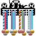 thumbnail image 1 of Soporte para medallas de fútbol, perchero para colgar medallas, metal deportivo, para colgar premios, de hierro, pequeño soporte para decoración, para pared, hogar, insignias, carreras, fútbol,, 1 of 8