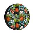 thumbnail image 1 of Fotbe Balls Funda de Llanta de Repuesto con Estampado, Engrosada, Ajuste Universal para Jeep, Remolque, RV, SUV, Camión-15 inch, 1 of 6