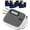 Grey-label maker with 4 tapes, variant on Label Maker Waterproof Labels Labeler Machine With Tape D210s Labeling 16+ Bolder/handwritten Fonts & Intuitive Shortcut Keys 12mm Removable Freezer Food For Jars/containers/bottle