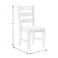 thumbnail image 5 of Pemberly Row Transitional 6PC Dining Set of Table & 4 Chairs & Bench in Black, 5 of 24