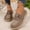 Coffee, variant on YOUYEDIAN Sneakers for Women Fashion Round Toe Breathable Versatile Platform Soft Belt Design Flats Casual Non Slip Walking Shoes
