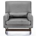 thumbnail image 3 of Baxton Studio Imperium Rocker en Gris, 3 of 6